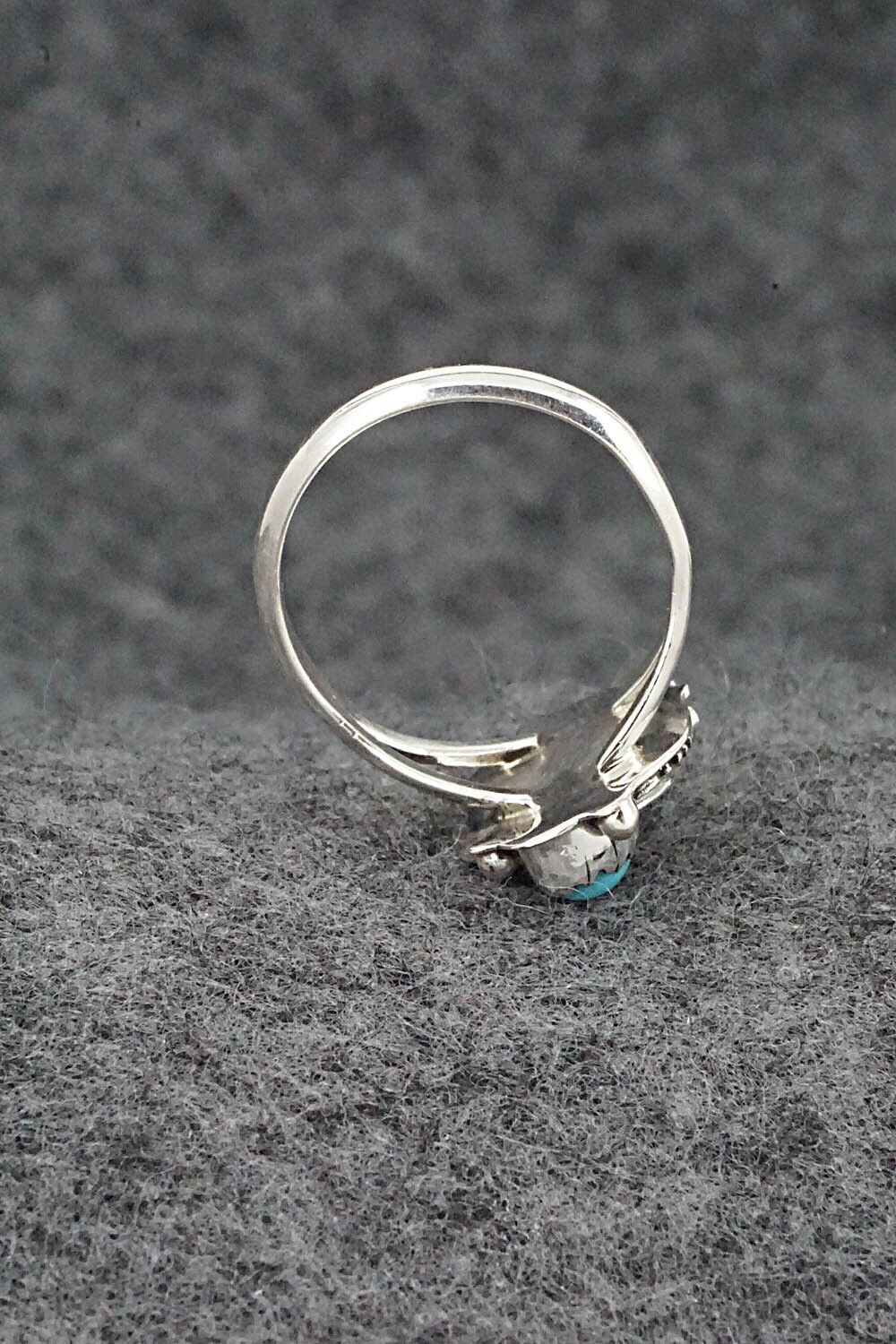 Turquoise & Sterling Silver Ring - William Begay - Size 6.5