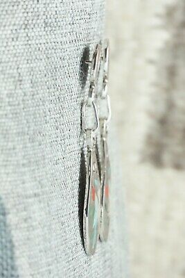 Multi Stone Inlay and Sterling Silver Earrings - Sammy Guardian