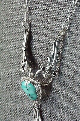 Turquoise & Sterling Silver Necklace - Lee Shorty