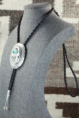 Turquoise & Sterling Silver Bolo Tie - Wilbert Muskett Sr.