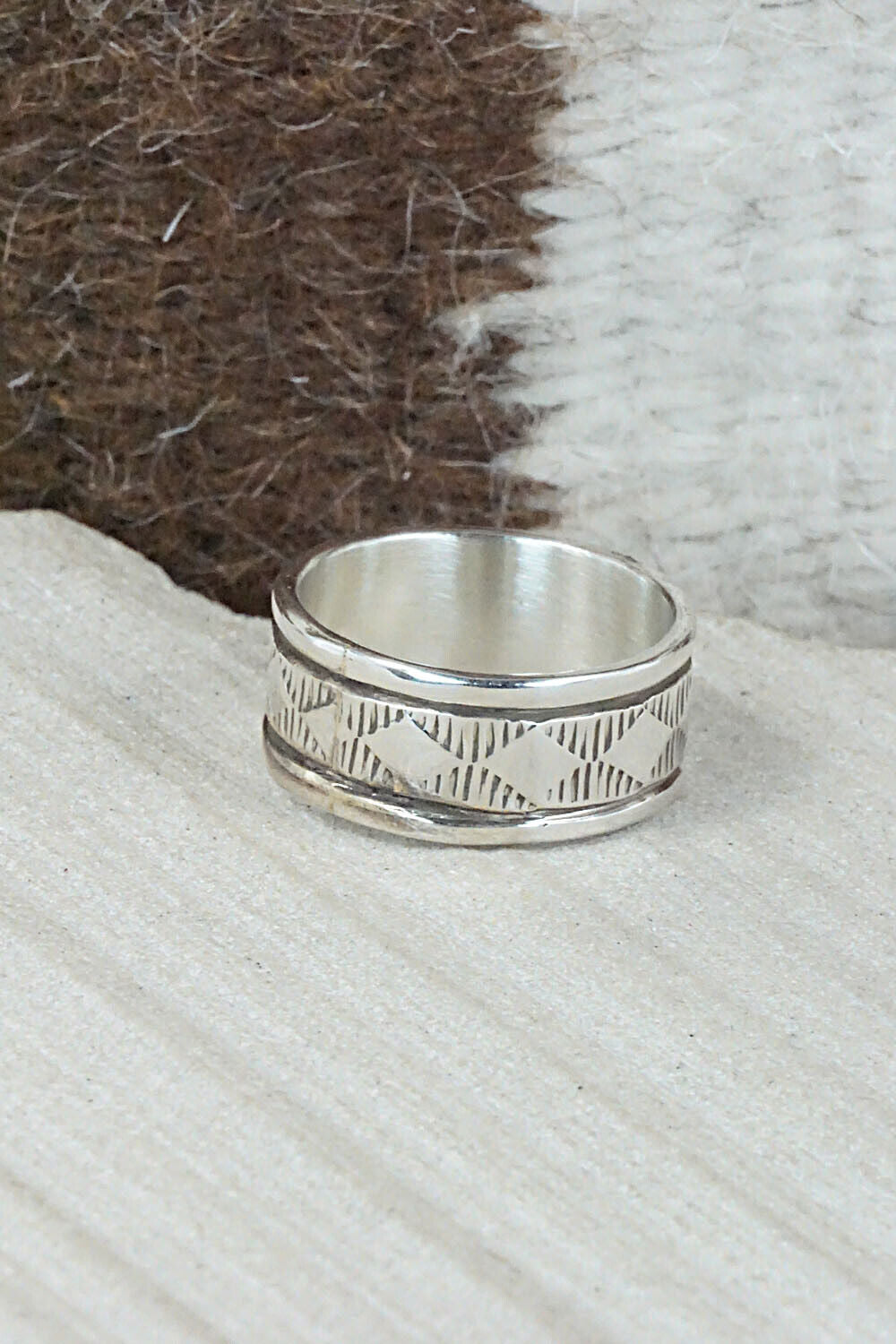 Sterling Silver Ring - Bruce Morgan - Size 9.5