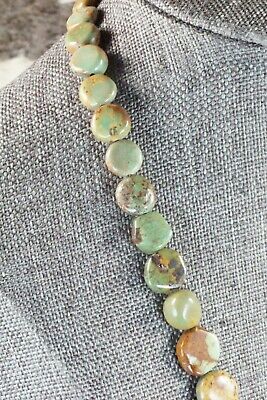 Turquoise, Coral & Sterling Silver Necklace - Navajo