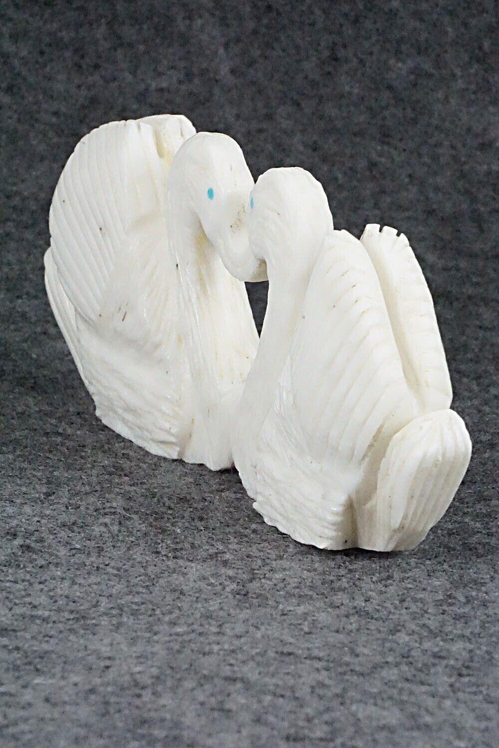 Swan Zuni Fetish Carving - Kevin Quam