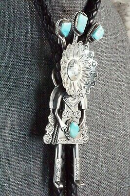 Turquoise & Sterling Silver Bolo Tie - Garret Hale