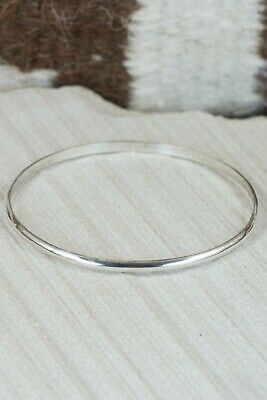 Navajo Sterling Silver Bangle Cuff - Elaine Tahe