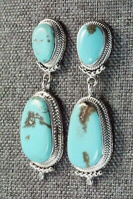 Turquoise & Sterling Silver Earrings - Verley Betone