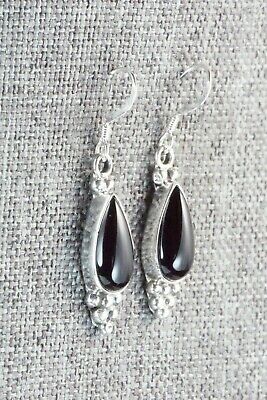 Onyx & Sterling Silver Earrings - Judy Largo