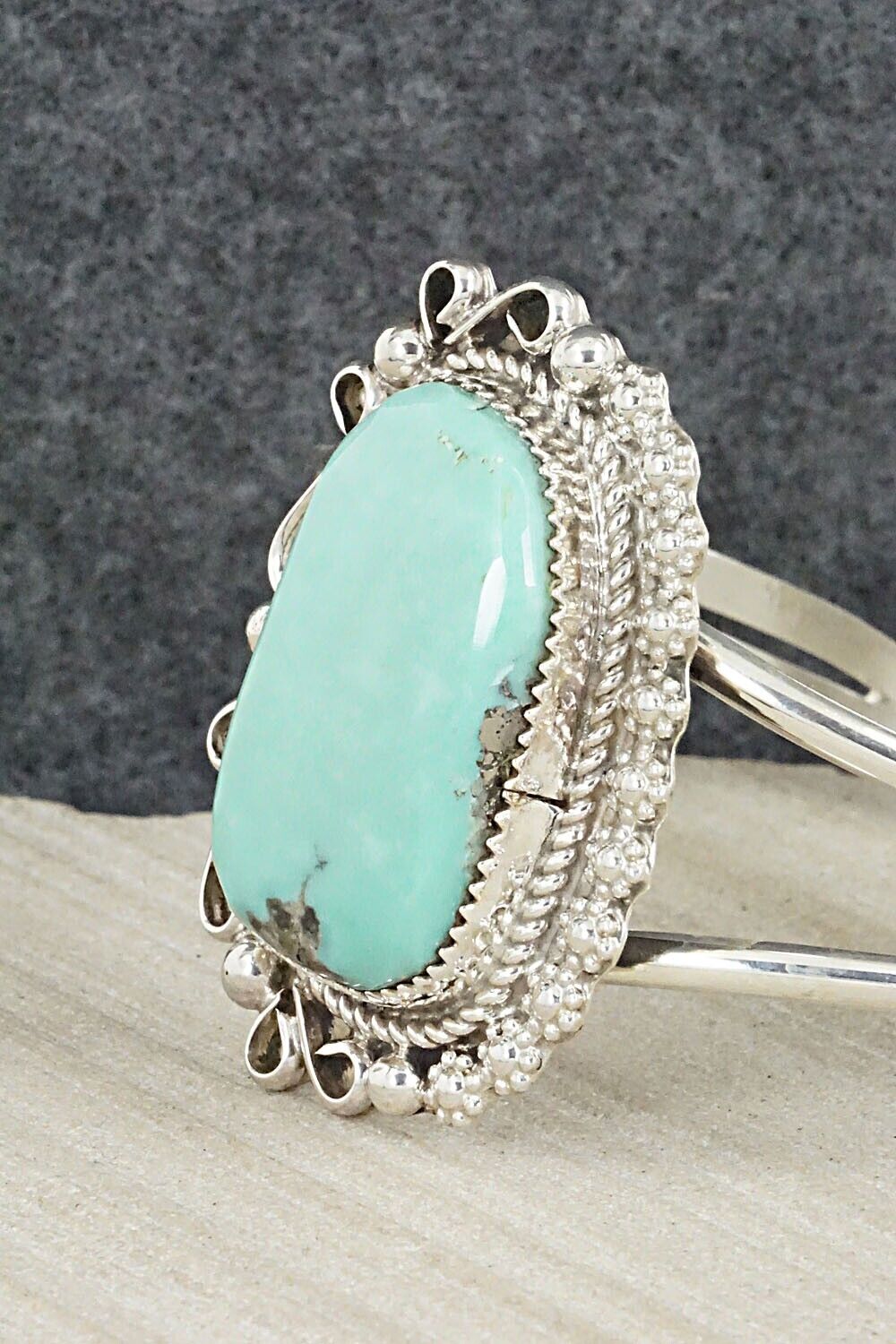 Turquoise & Sterling Silver Bracelet - Donavan Nez