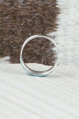 Turquoise & Sterling Silver Ring - Claresse Kylestewa - Size 9.75