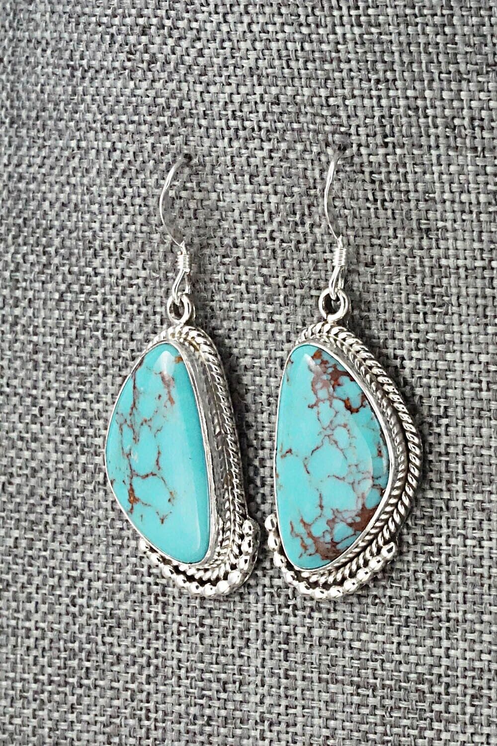 Turquoise & Sterling Silver Earrings - Verley Betone
