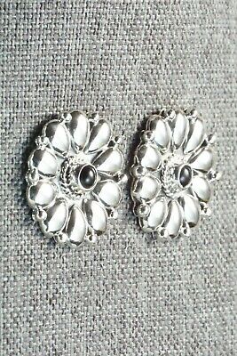 Onyx & Sterling Silver Earrings - Mike Smith