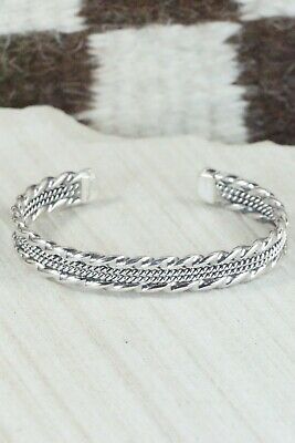 Navajo Sterling Silver Bracelet - Elaine Tahe