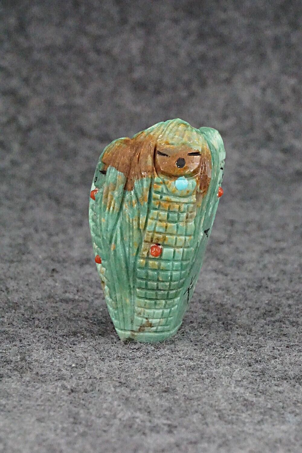 Corn Maiden Zuni Fetish Carving - Sandra Quandelacy