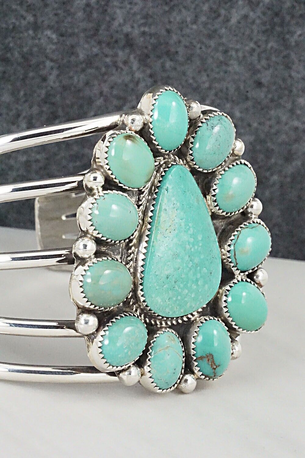 Turquoise & Sterling Silver Bracelet - Donavan Nez