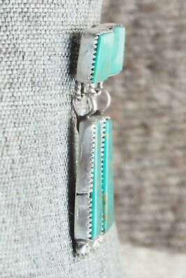 Turquoise & Sterling Silver Earrings - Selina Warner