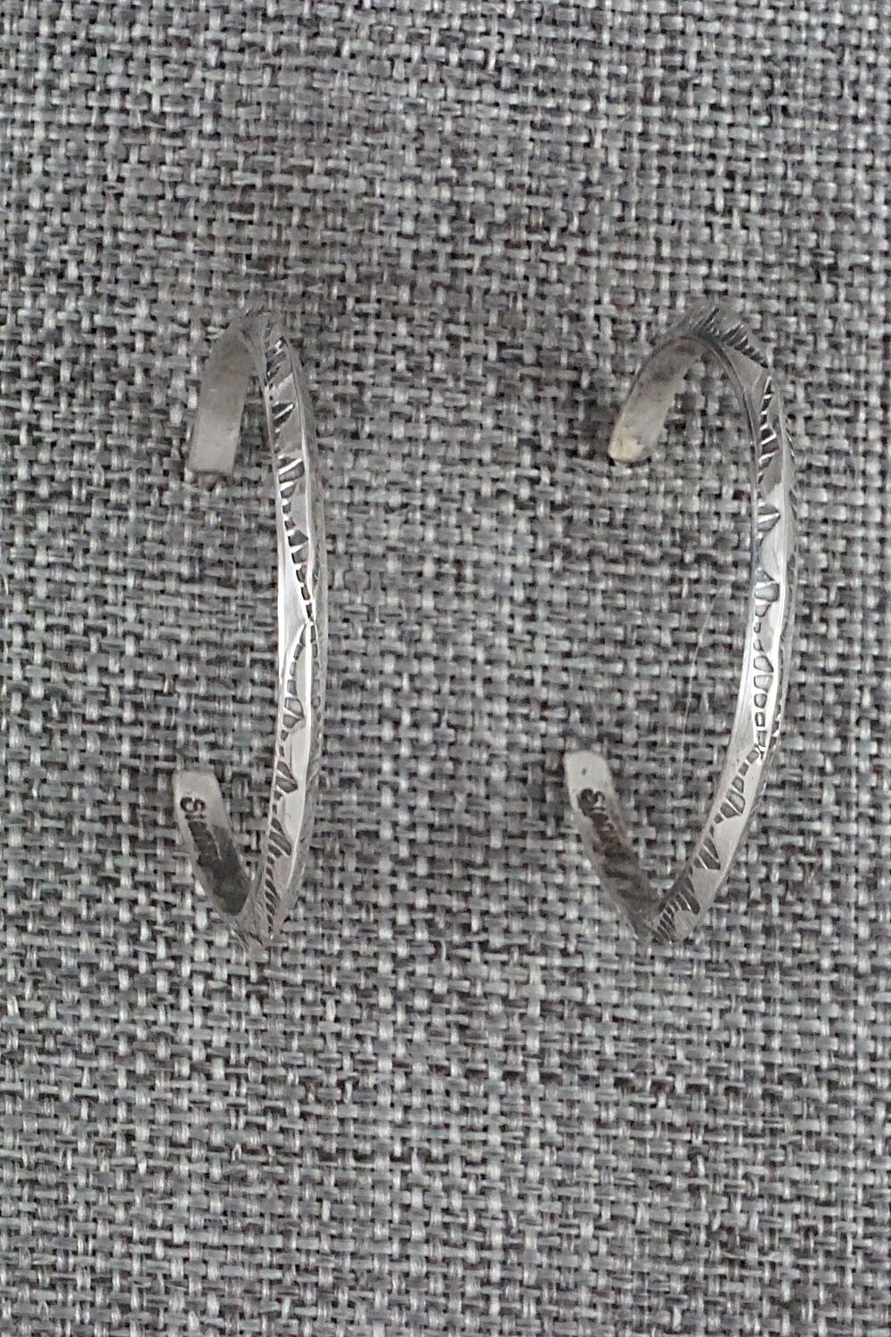 Sterling Silver Hoop Earrings - Elaine Tahe