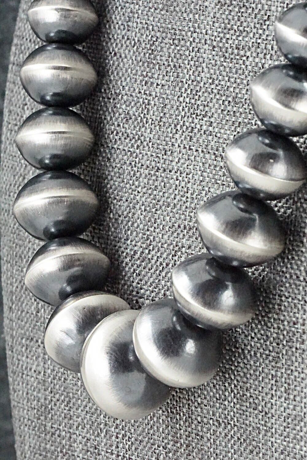 Navajo Pearl Sterling Silver Necklace Set - Preston Haley