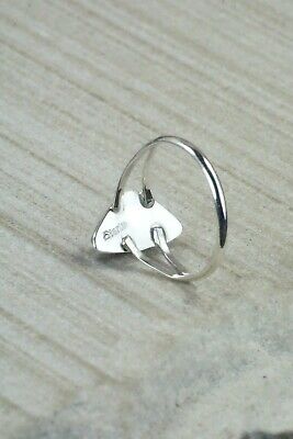 Spiny Oyster and Sterling Silver Ring - Robert Martinez - Size 8.25