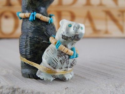 Bear Zuni Fetish Carving - Farlan & Paulette Quam - High Lonesome Trading