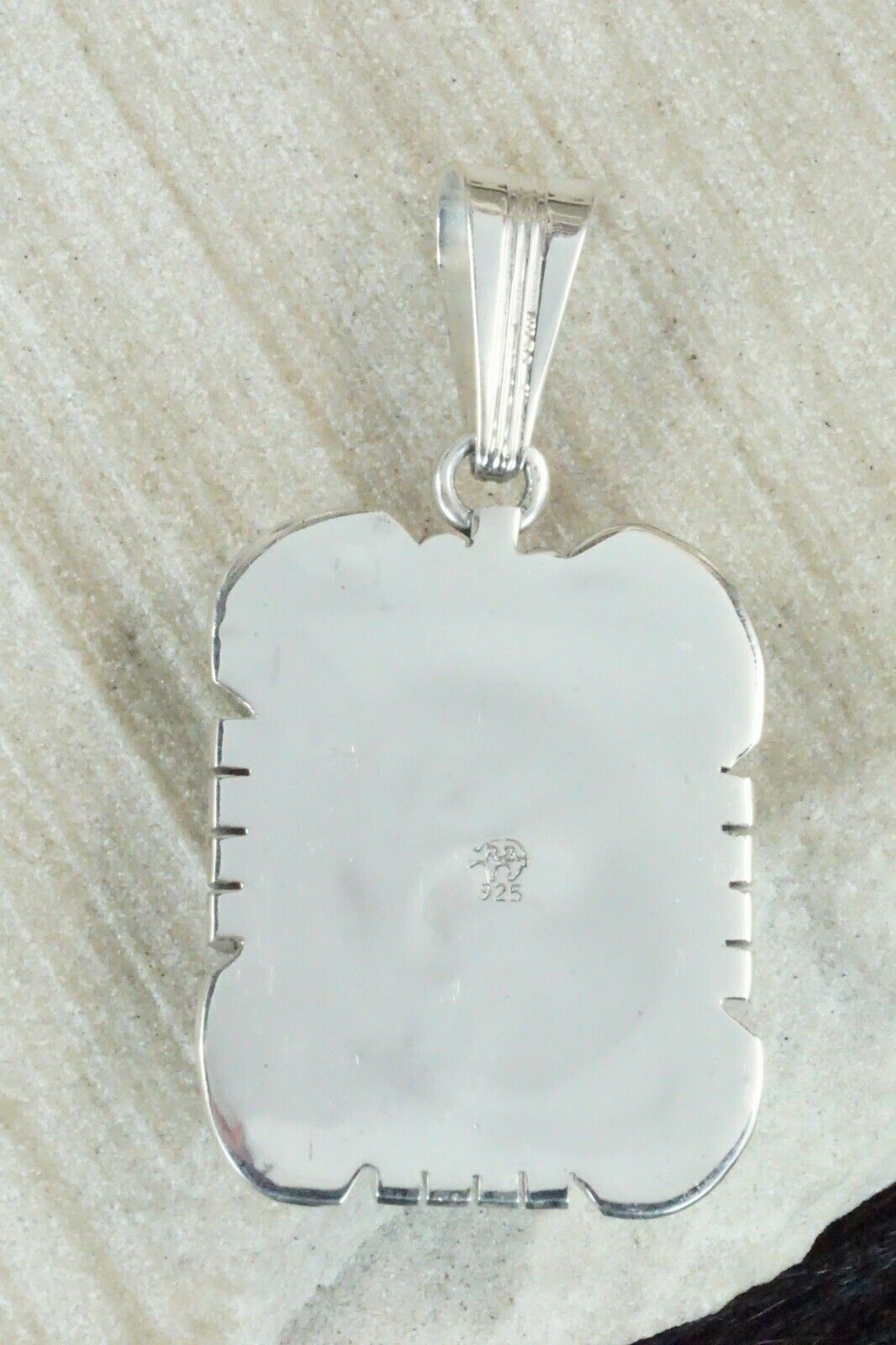 Turquoise & Sterling Silver Pendant - Samuel Yellowhair