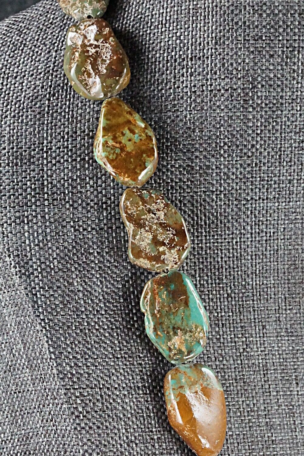 Turquoise and Sterling Silver Necklace - Louise Joe