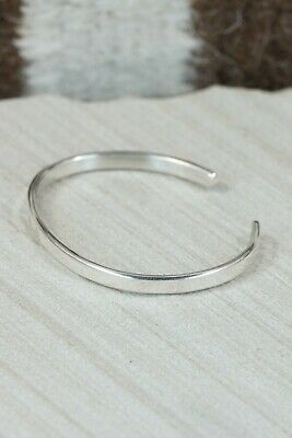 Navajo Sterling Silver Bracelet - Elaine Tahe