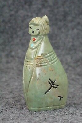 Corn Maiden Zuni Fetish Carving - Sandra Quandelacy