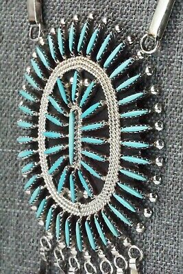 Turquoise & Sterling Silver Necklace and Earrings Set - Gerald Etsate - High Lonesome Trading