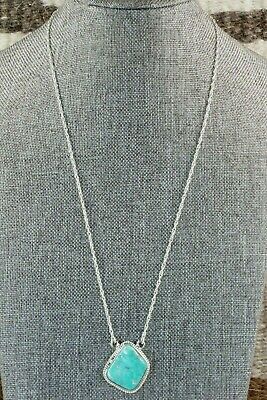 Navajo Turquoise & Sterling Silver Necklace - Annie Spencer