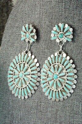 Turquoise & Sterling Silver Earrings - Lavell Byjoe