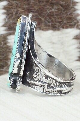 Turquoise and Sterling Silver Ring - Glenn Livingston - Size 11