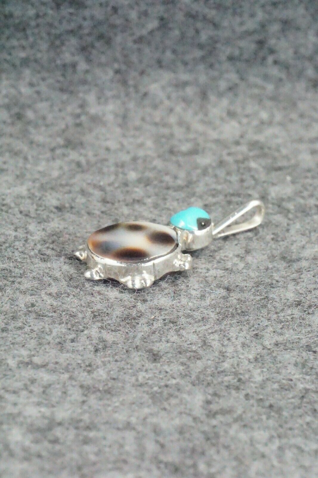 Turquoise & Sterling Silver Pendant - Kathryn Qualo