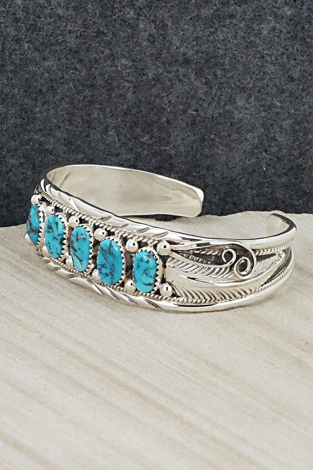 Turquoise & Sterling Silver Bracelet - Davey Morgan