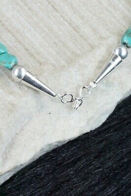 Turquoise and Sterling Silver Necklace - Navajo