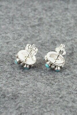 Turquoise & Sterling Silver Earrings - Dickie Charlie