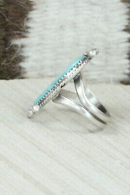 Turquoise & Sterling Silver Ring - Selina Warner - Size 7.5