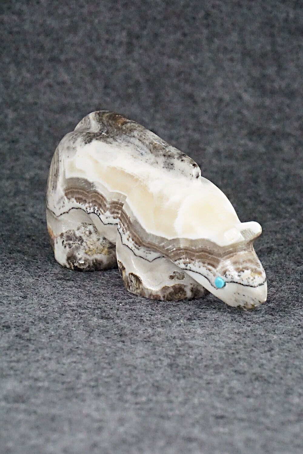 Mountain Lion Zuni Fetish Carving - Ronnie Lunasee