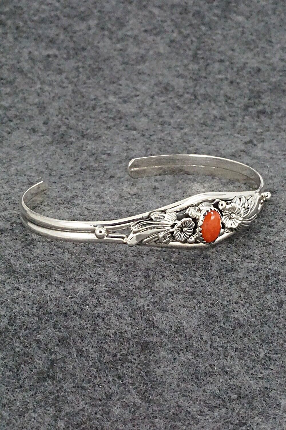 Coral & Sterling Silver Bracelet - Sadie Jim