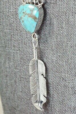 Turquoise & Sterling Silver Necklace - Gilbert Smith