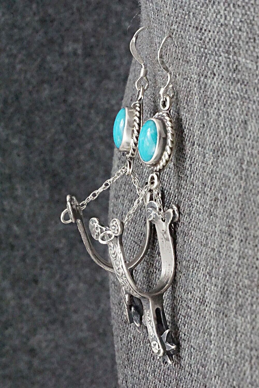 Turquoise & Sterling Silver Earrings - Annie Spencer