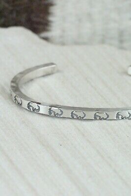 Navajo Sterling Silver Bracelet - Elaine Tahe