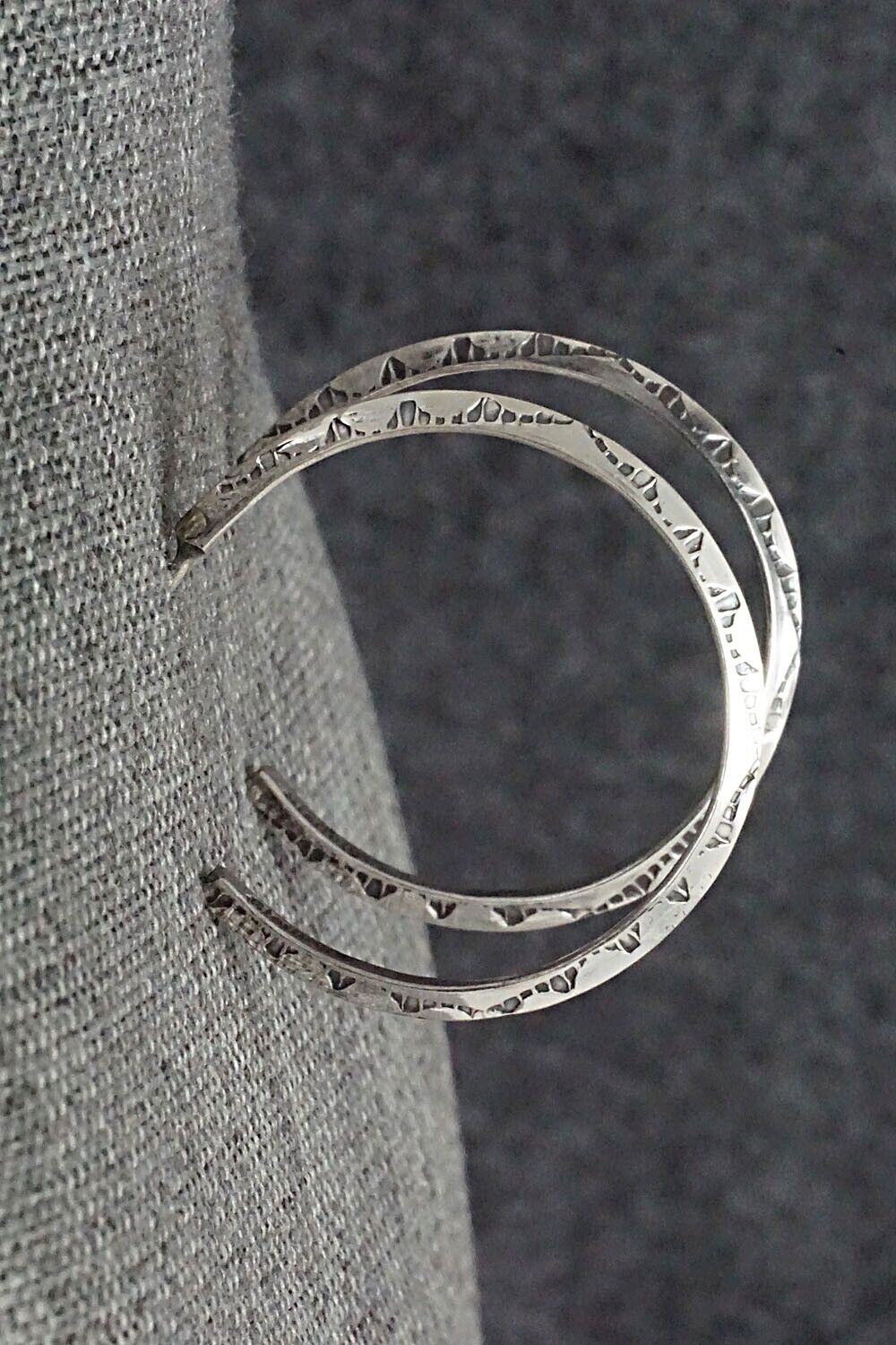 Sterling Silver Hoop Earrings - Elaine Tahe