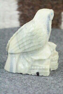 Eagle Zuni Fetish Carving - Derrick Kaamasee - High Lonesome Trading