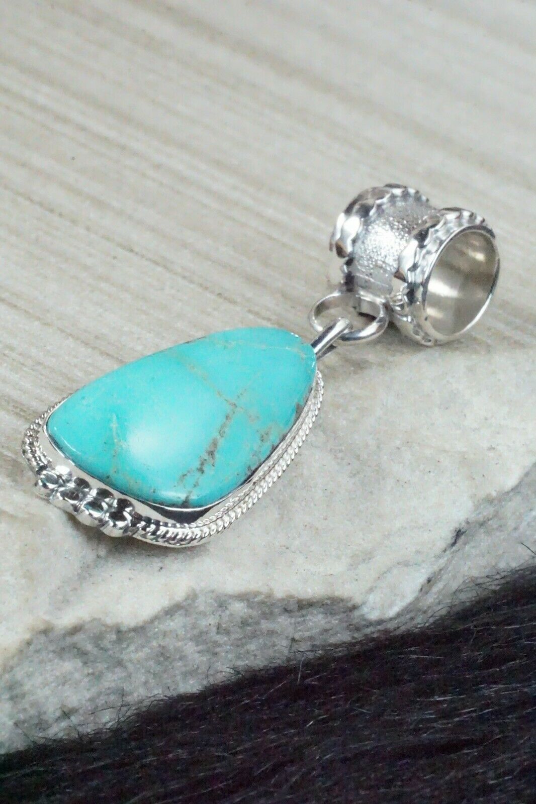 Turquoise & Sterling Silver Pendant - Sharon McCarthy