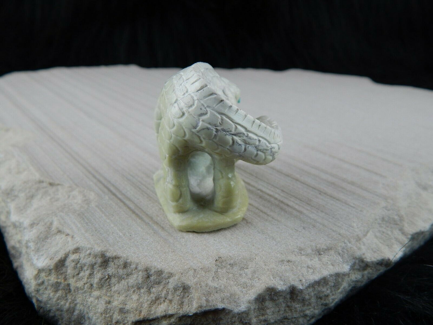 Lizard Zuni Fetish Carving - Carlton Kaamasee - High Lonesome Trading