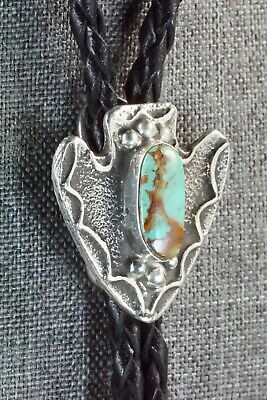 Turquoise & Sterling Silver Bolo Tie - Delbert Arviso