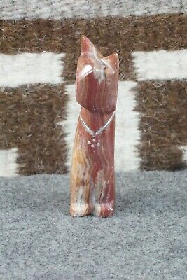 Cat Zuni Fetish Carving - Kenny Chavez