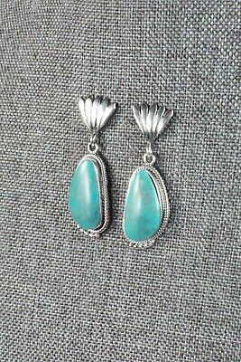 Turquoise and Sterling Silver Earrings - Sharon McCarthy