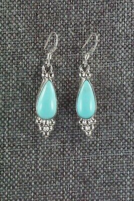 Navajo Turquoise & Sterling Silver Earrings - Sharon McCarthy