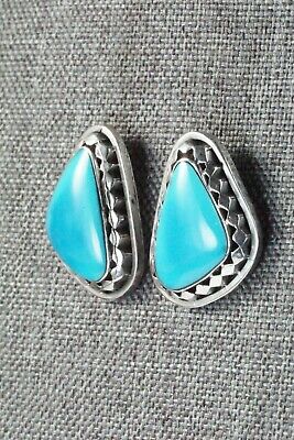Turquoise and Sterling Silver Earrings - Sharon McCarthy